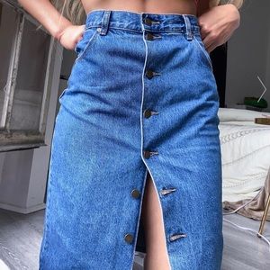 ROLLAS JEAN BUTTON DOWN PENCIL SKIRT ❤️